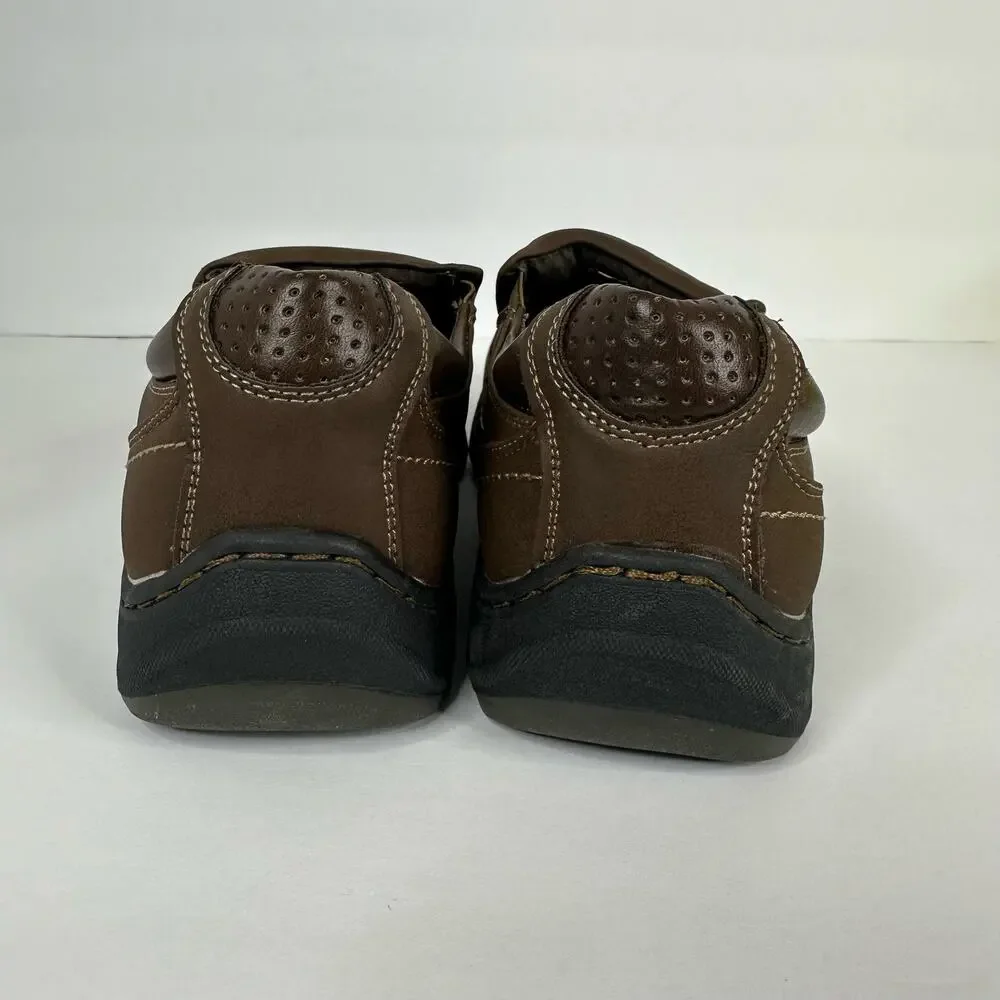 Deer Stags Mens size 8.5 Memory Foam Wesley Leather Loafer Brown